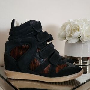 ISABEL MARANT BECKETT HIGH TOP SNEAKERS 🖤🤎